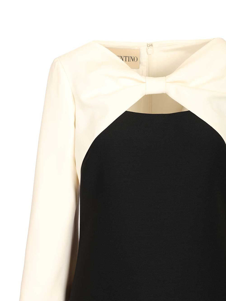 Valentino Garavani Mini Cut-Out Crepe Dress Abiti - Nero | 9e84cc877a25d3bab0d9728c10c547628166b513