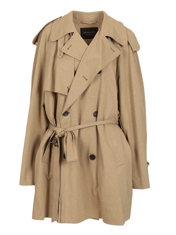 Gabardinas Cortas Beige