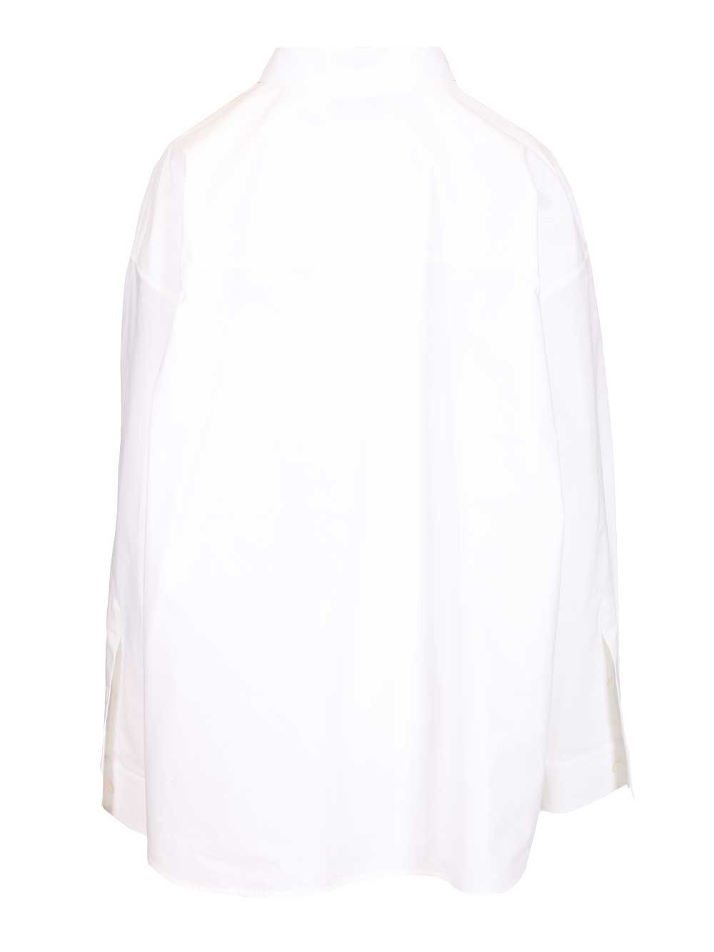 Balenciaga Long-Sleeved Shirt T-Shirt - Bianco | 2f151c86cce993e7fa5125bae18c124906b8f0be