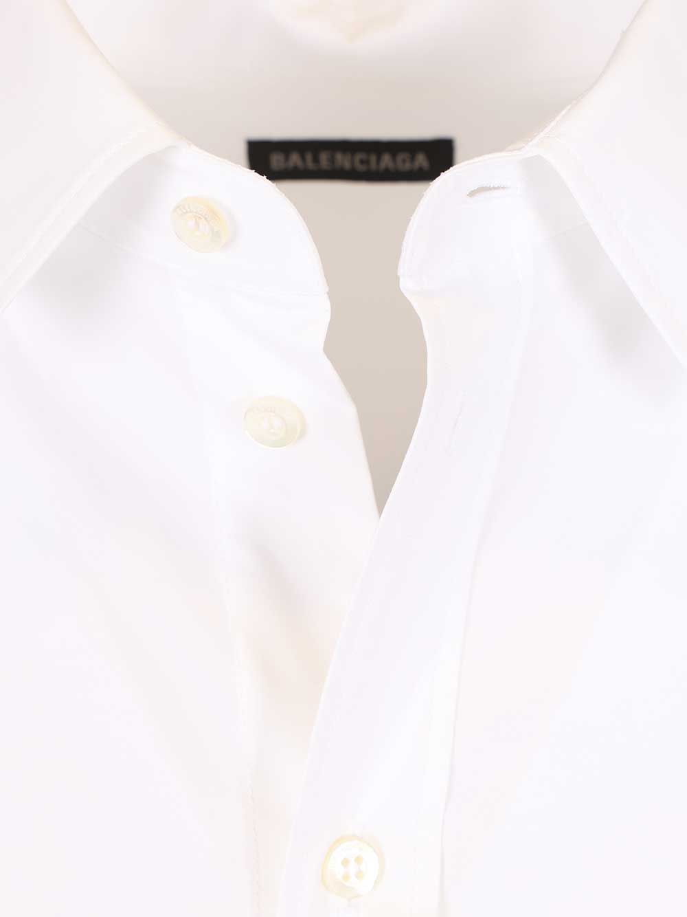 Balenciaga Long-Sleeved Shirt T-Shirt - Bianco | 8f18d6aad0835578c8ee18c61f1554af8df3e583