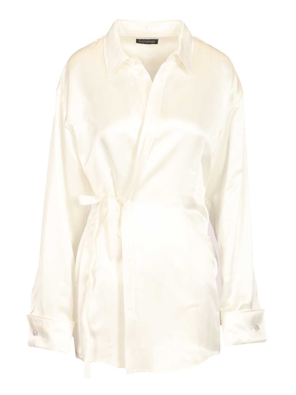 Balenciaga Wrap Shirt Shirts - Bianco | 4022dfddccec1bf224890cdeff04bf60aedb0b4e