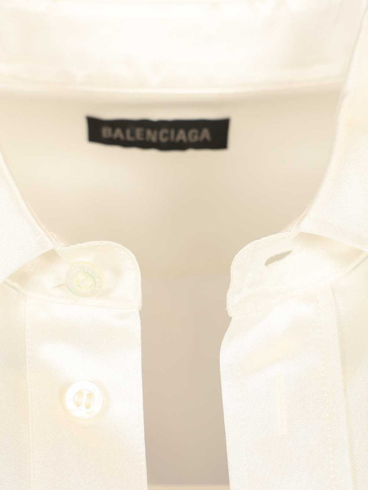 Balenciaga Wrap Shirt Shirts - Bianco | d189a8d3daaec56b5f7b8dcedb78e59aeb2ba245
