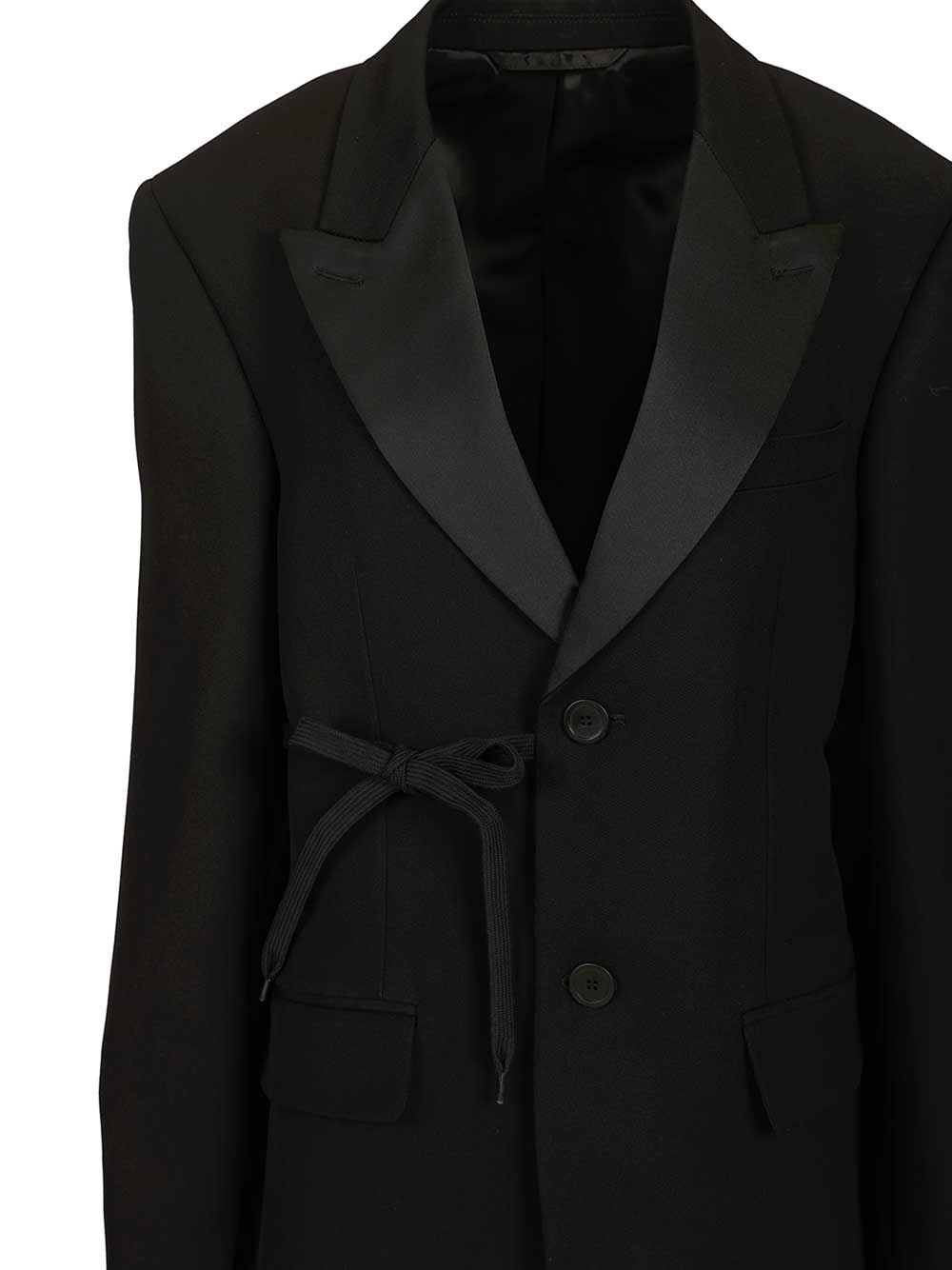 Balenciaga Wrap Tuxedo Jacket Giacche - Nero | 37f8454d54e0217d9fbe62337792fac0665509e9