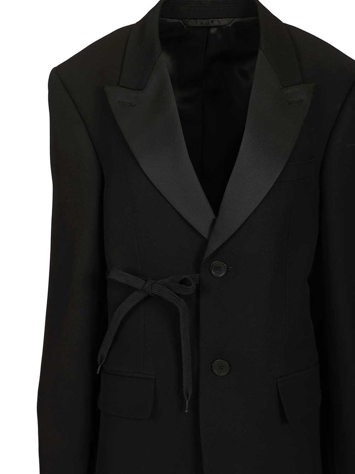 Balenciaga Wrap Tuxedo Jacket Giacche - Nero | 37f8454d54e0217d9fbe62337792fac0665509e9