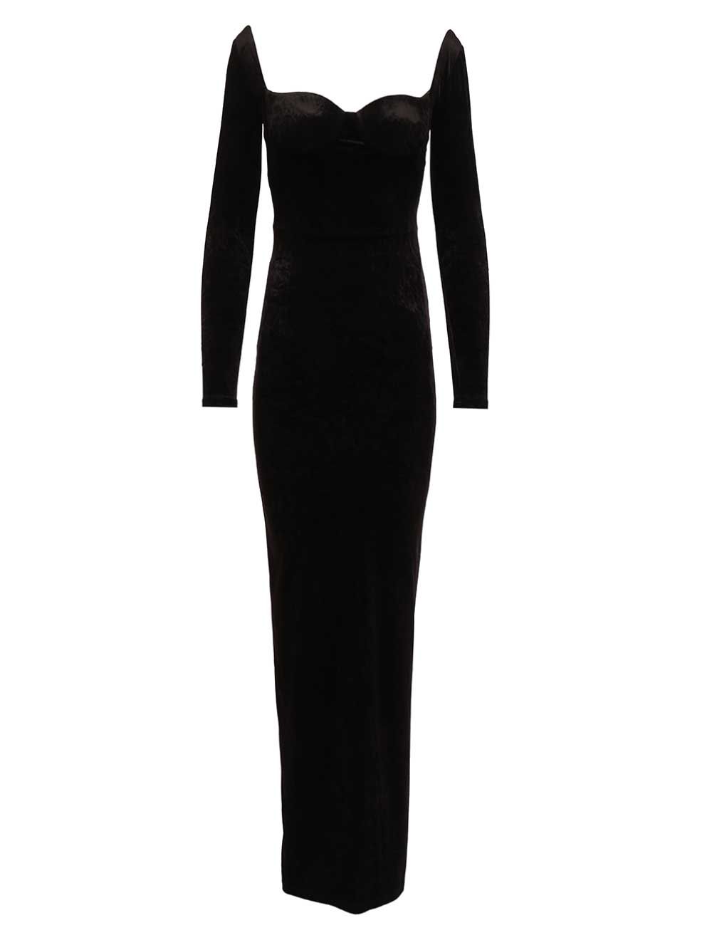 Balenciaga Off-The-Shoulder Maxi Dress Abiti - Nero | 6dd15930456ef9757dfdc684aca37f3d41a427f5