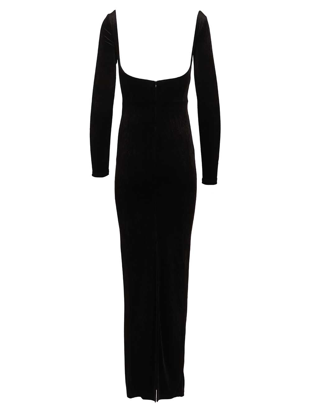 Balenciaga Off-The-Shoulder Maxi Dress Abiti - Nero | 089f7ab2e4c23a03fc92d547a133fa4716e756b1