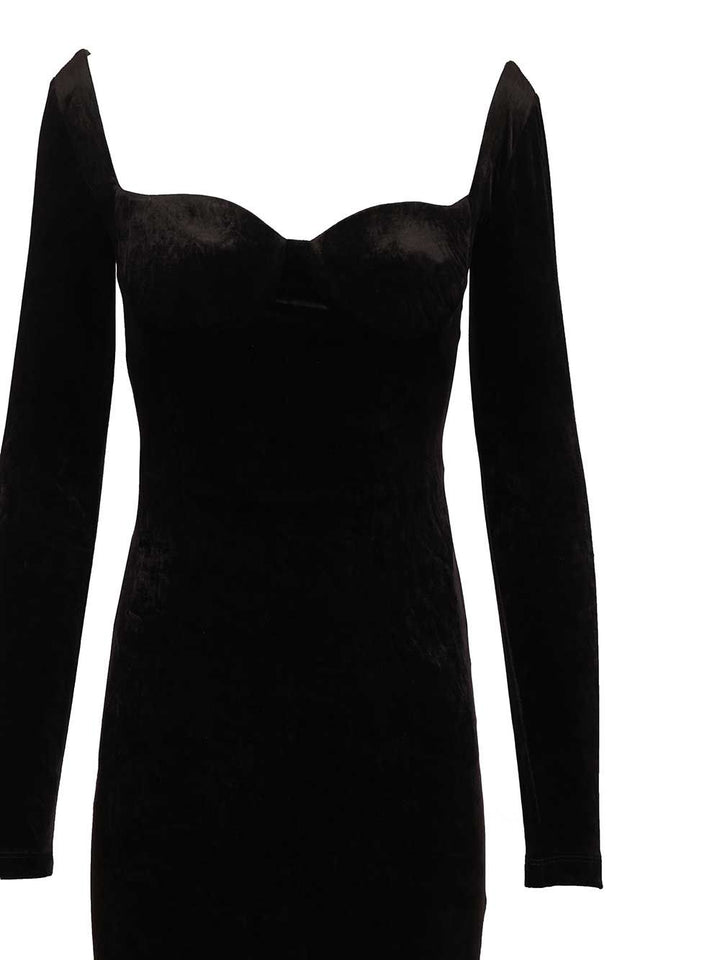 Balenciaga Off-The-Shoulder Maxi Dress Abiti - Nero | 1b7d1a580e97e4cb60bcd6e18d25752b09ad7608