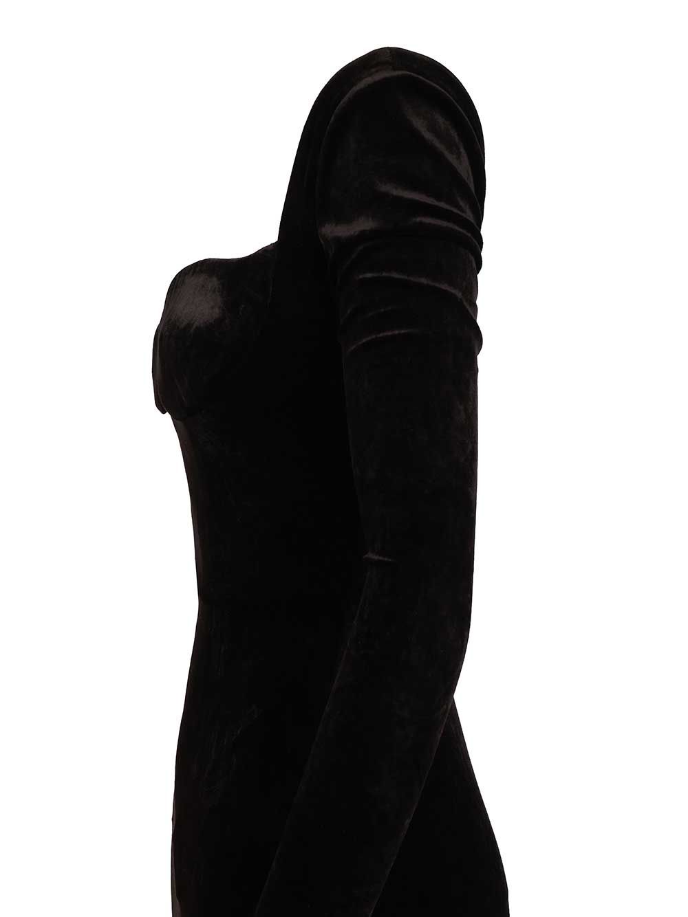 Balenciaga Off-The-Shoulder Maxi Dress Abiti - Nero | 047fbf0ea239bddf900ec2ab0cbe40dc508eb4c0