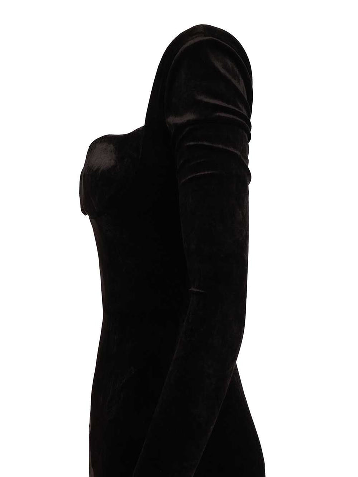 Balenciaga Off-The-Shoulder Maxi Dress Abiti - Nero | 047fbf0ea239bddf900ec2ab0cbe40dc508eb4c0