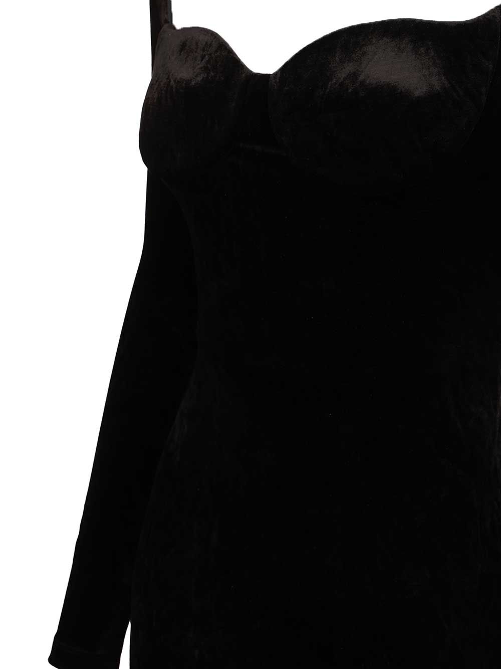 Balenciaga Off-The-Shoulder Maxi Dress Abiti - Nero | 46a260ef282555953faa7de777d32c7a4454bfd8