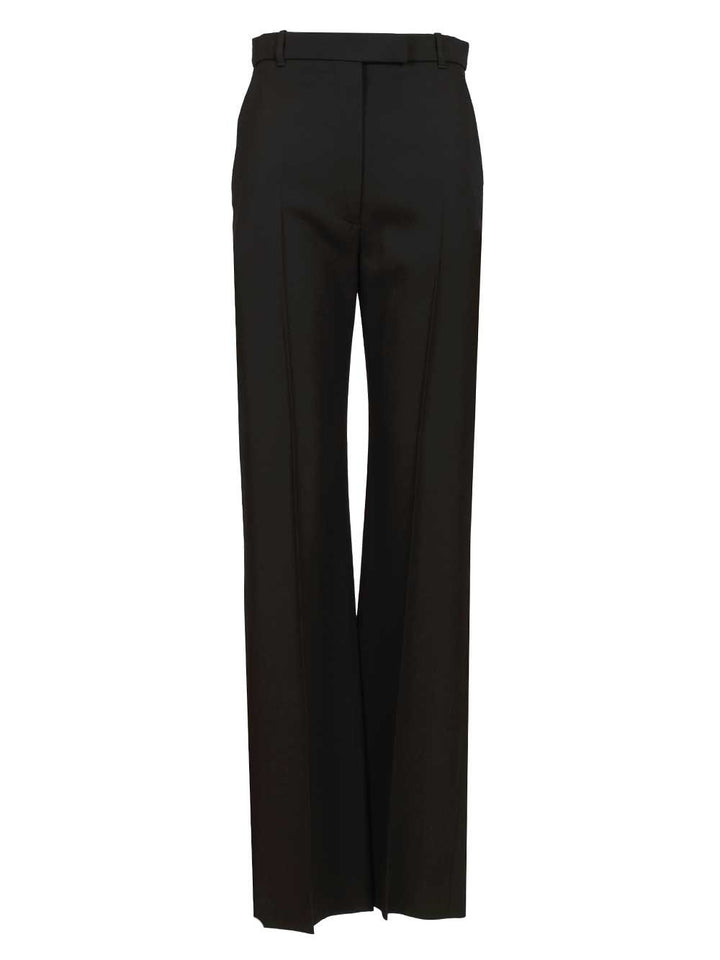 Mcqueen Tailored Straight-Leg Trousers - Nero | c01991aeb43a6eb29f866648b4304f1f80962672