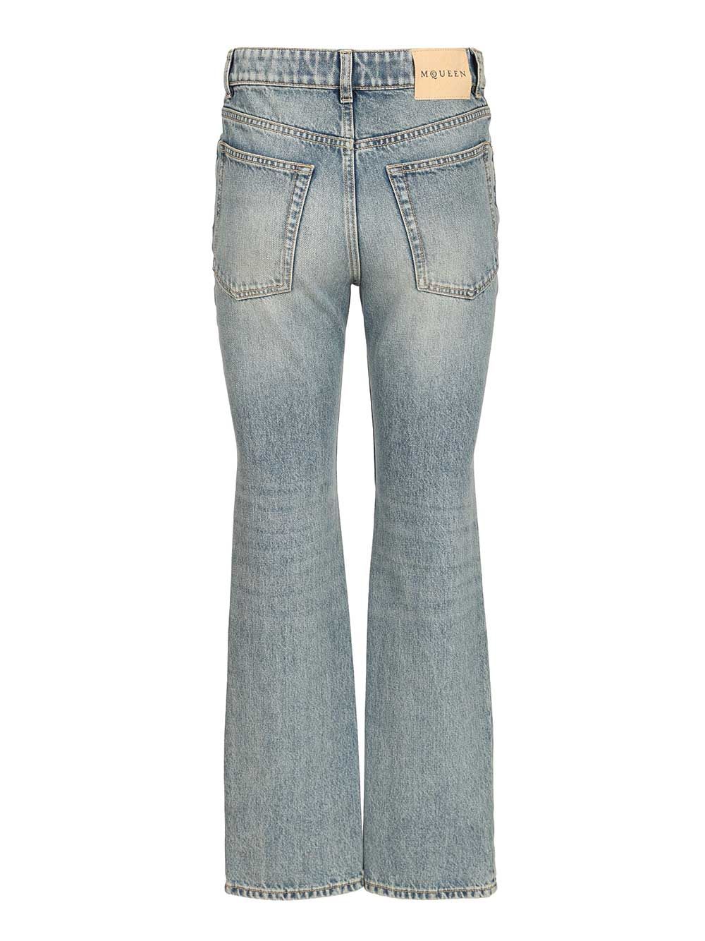 Mcqueen Straight-Leg Jeans - Blu | 9ad867caa2d14dc72b776e9033d3197776a5b4b4