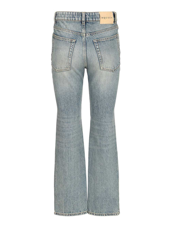Mcqueen Straight-Leg Jeans - Blu | 9ad867caa2d14dc72b776e9033d3197776a5b4b4