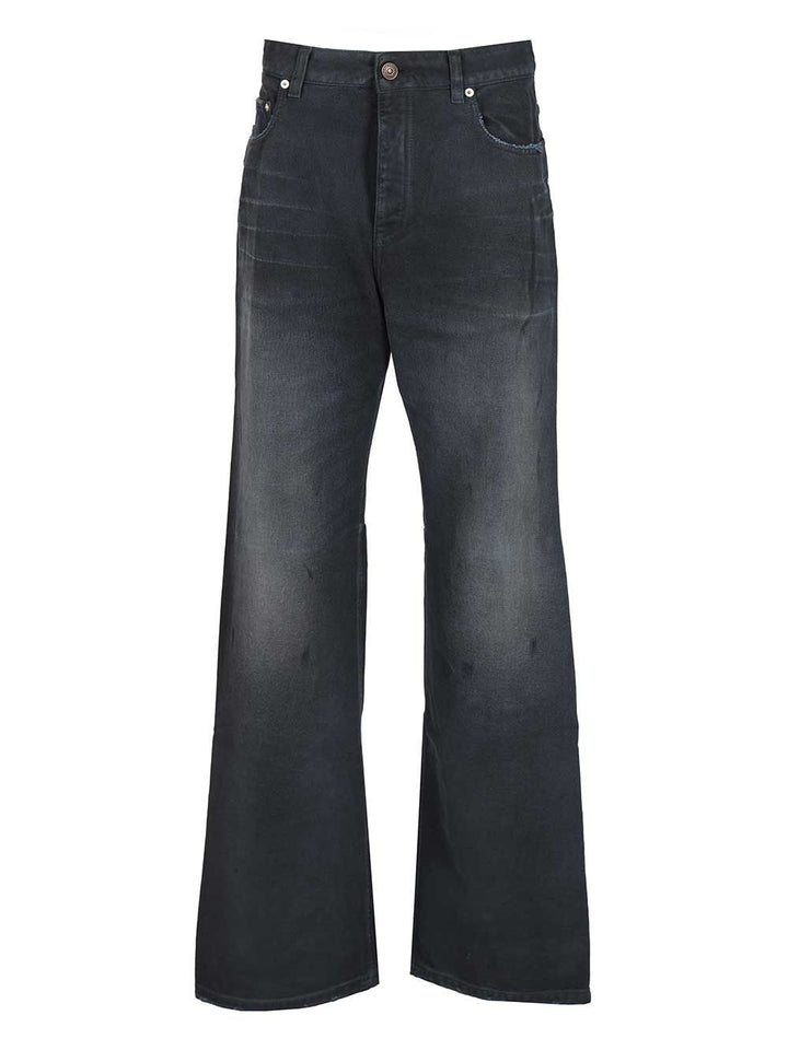 Balenciaga Regular Faded Jeans Trousers - Blu | 74418f97f24a57b81030e2798e1a99c2547ed046