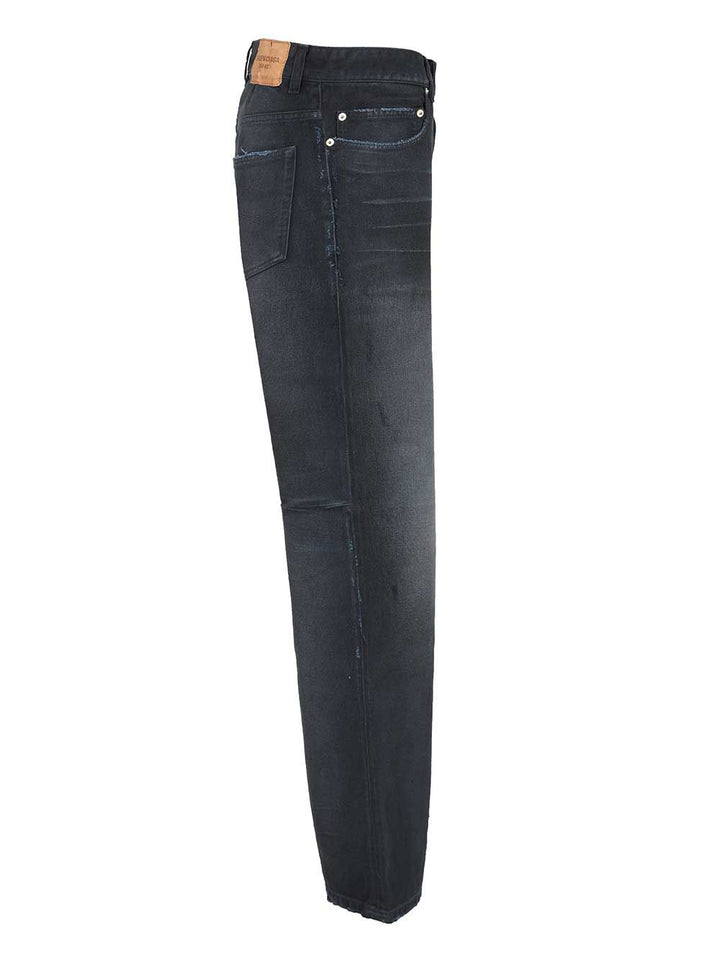 Balenciaga Regular Faded Jeans Trousers - Blu | 304159e95682a10f5e732a17be12914a8a8e546a