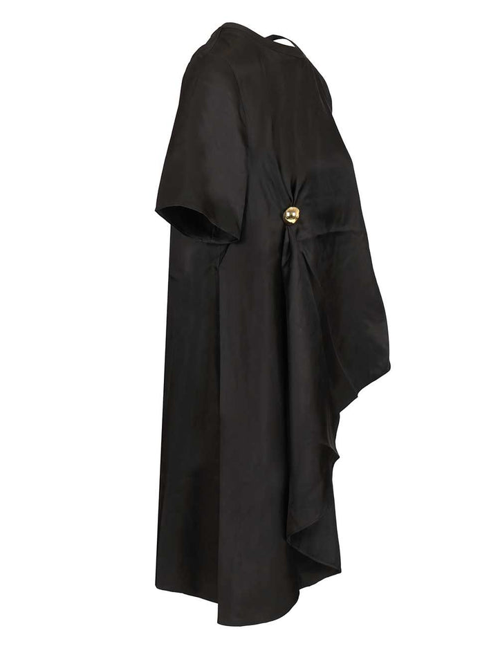 Loulou De Saison Madea 01 Draped Asymmetric Top Top - Nero | e94abedeeb8f956717caa8c0cec7627f680884cc