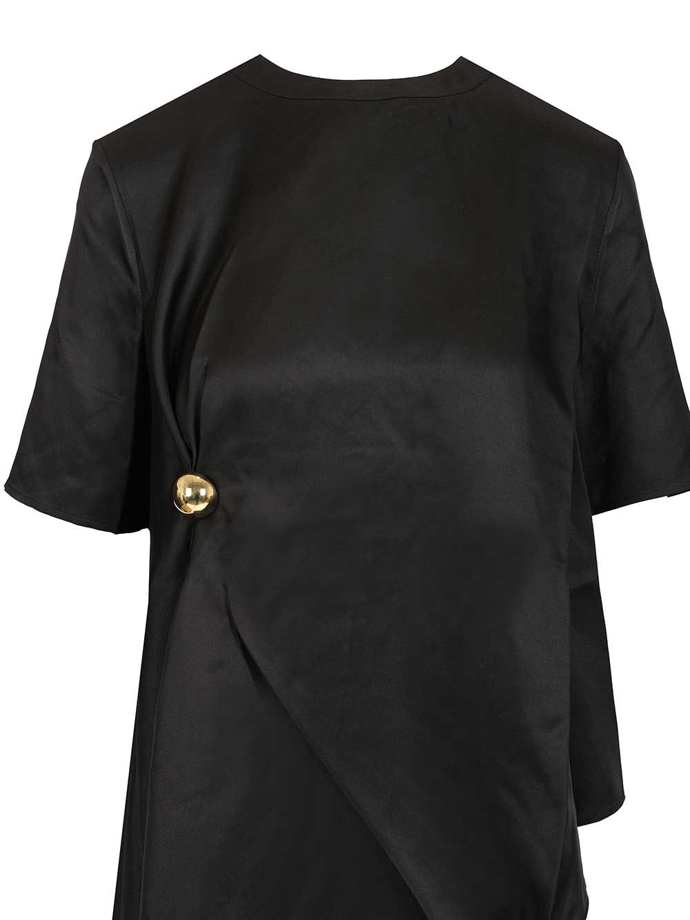 Loulou De Saison Madea 01 Draped Asymmetric Top Top - Nero | a044e0aad13ccd3a52d264c7961c5e18514932b9