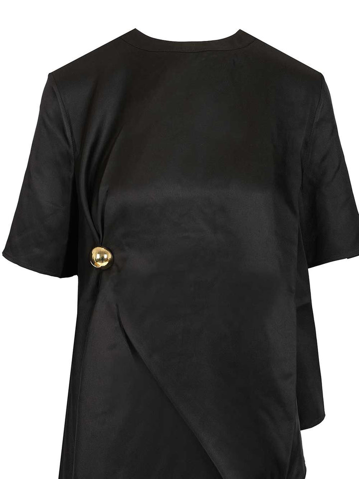 Loulou De Saison Madea 01 Draped Asymmetric Top Top - Nero | a044e0aad13ccd3a52d264c7961c5e18514932b9