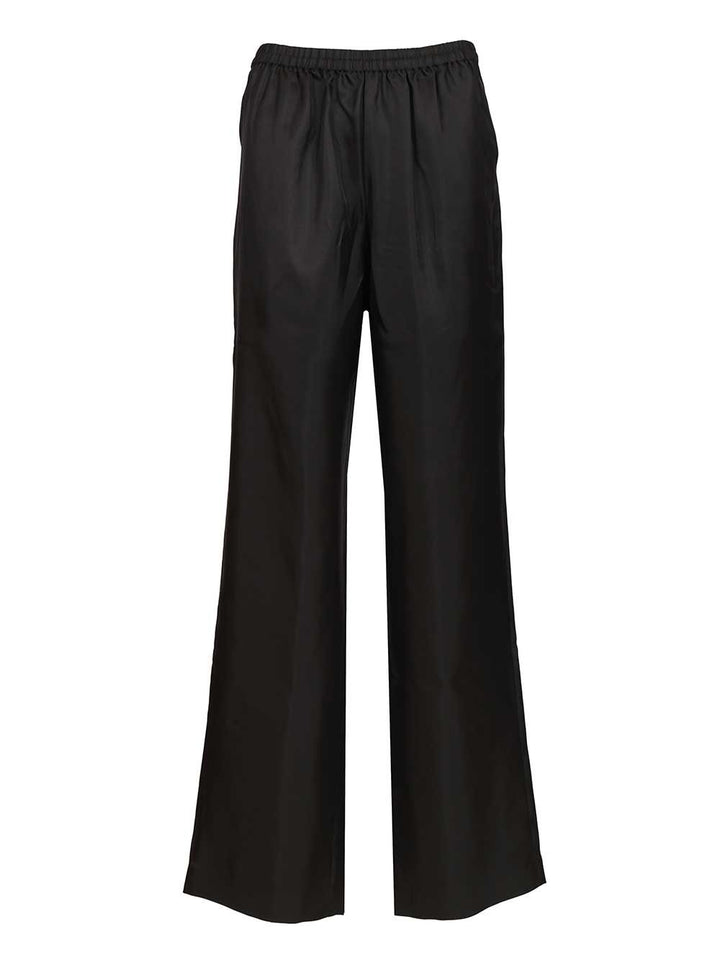 Loulou De Saison Alera Lds 01 Wide Leg Pants Trousers - Nero | 533797e46d71443140894db2a771d500c6403424