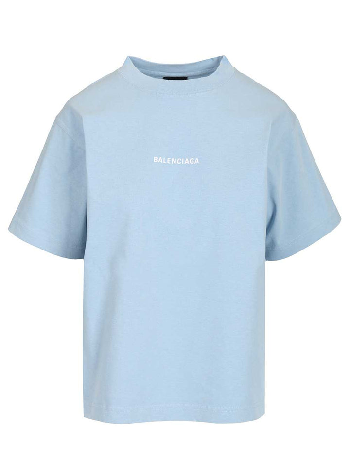 Balenciaga Balenciaga Back T-Shirt - Blu | 97bdb326954d951200046a63fdc24e2675cd017d