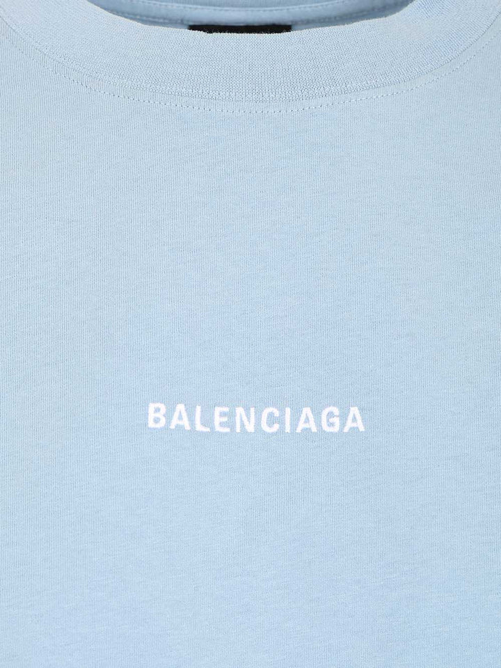 Balenciaga Balenciaga Back T-Shirt - Blu | 4bde2a89ddb32630c18e527a98259e776849ec81