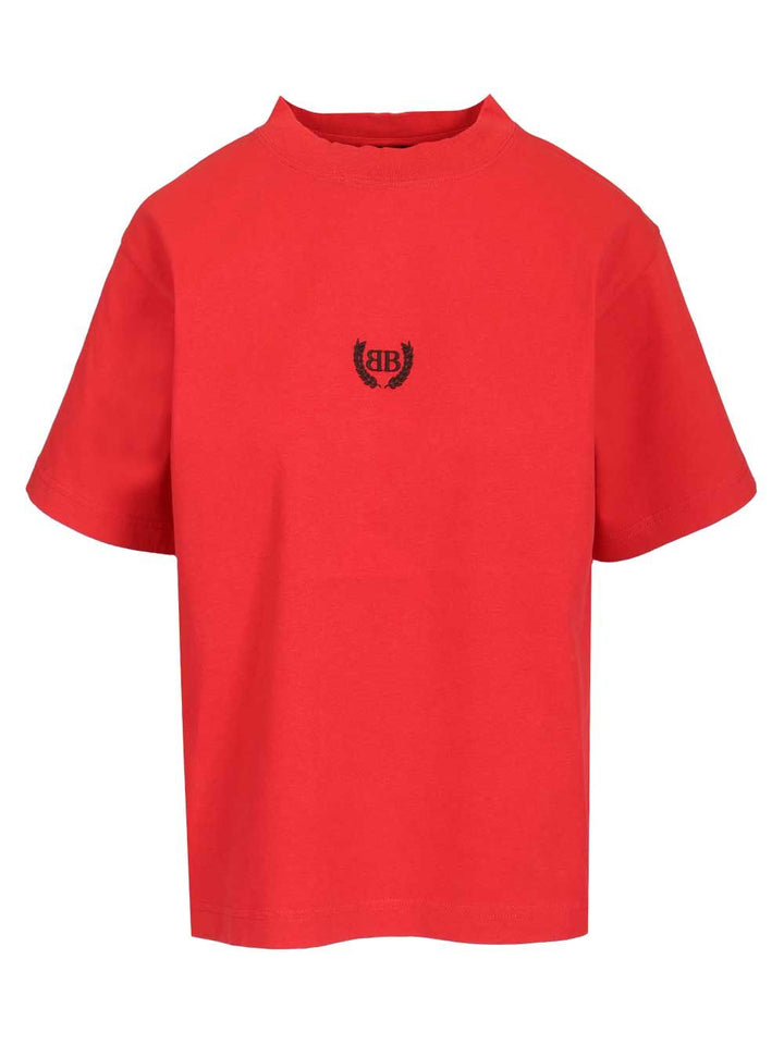 Balenciaga Laurel Classic T-Shirt - Rosso | a4c992efc123e99372cc557d8d941824c0c33fc8