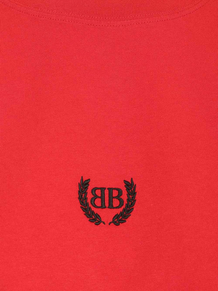 Balenciaga Laurel Classic T-Shirt - Rosso | cc7683781811493ae3c3fded453e699696be4b52