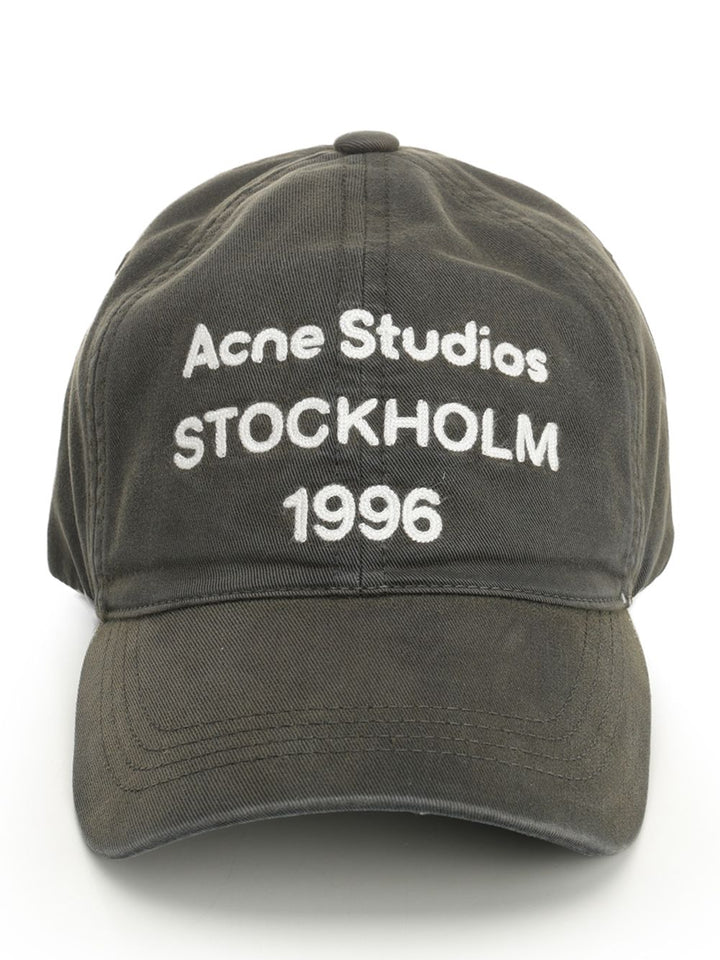 Acne Studios Baseball Cap With Embroidered Logo Cappelli - Nero | 03a1f704f1c358fdd34cccbf150f16003e57d7cc