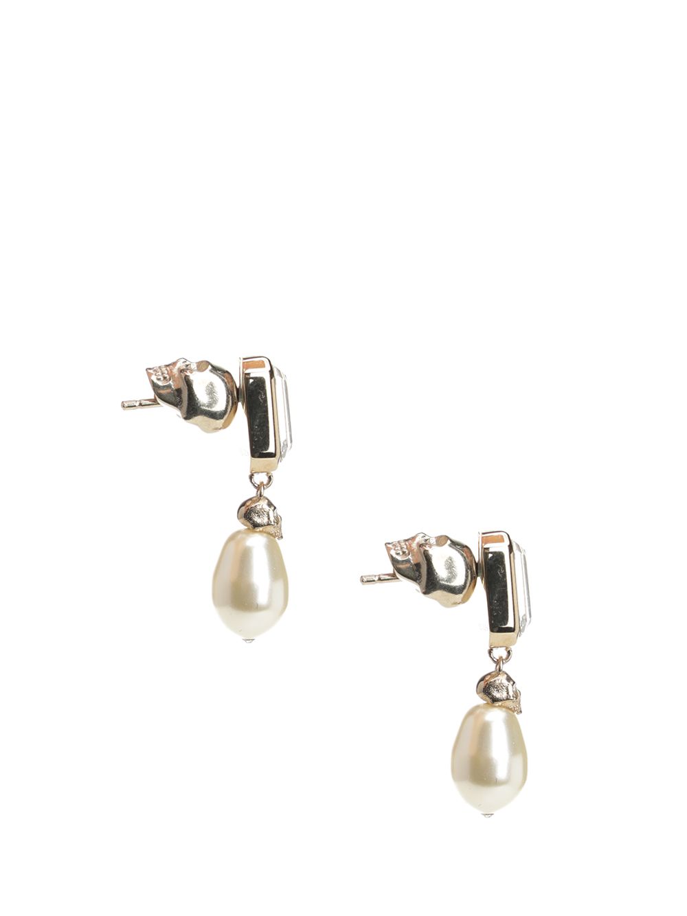 Mcqueen Skull Earrings With Pearls Gioielli - Oro | e7371c913e3ee6906b185cd064969992f70d56a1
