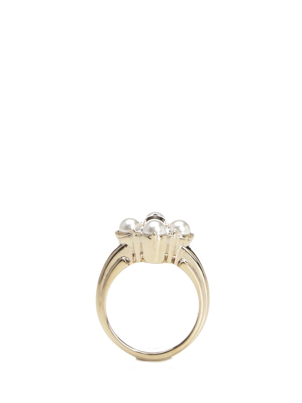 Mcqueen Skull Ring With Pearls Gioielli - Oro | 161c8dc14f148d59201f38f67b0b64e441229b21