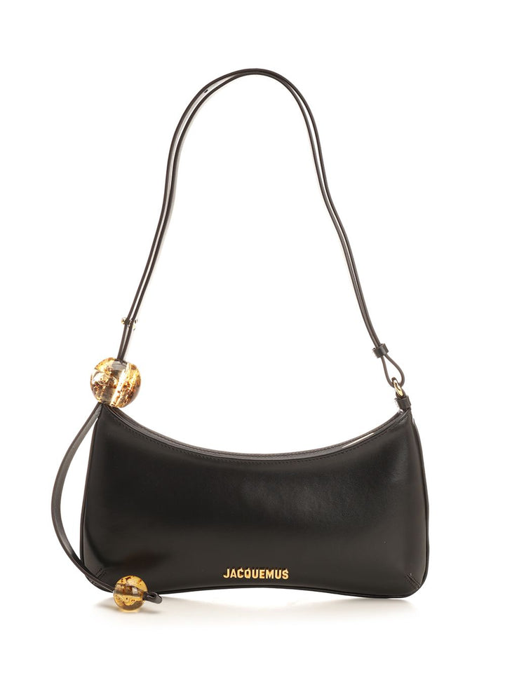 Jacquemus Il Bisou Perle Shoulder Bags - Nero | bd6a905316b31671d5028d7ff9ac2f3fb1a51e18