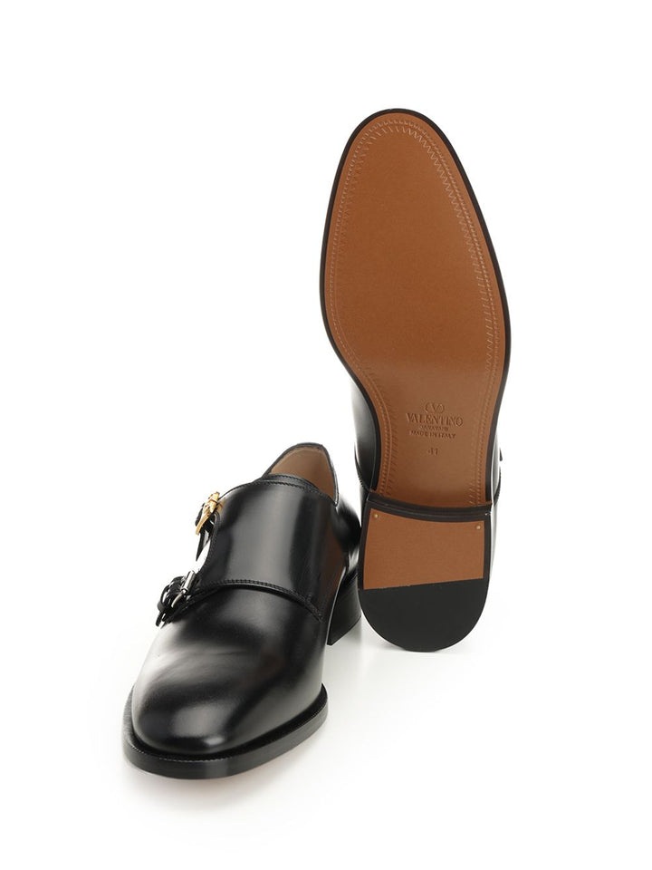 Valentino Garavani Double Monk Strap Pas Des Dieux Mocassini - Nero | 6bcd41dfe7ad7b62502e4a0cec05166eb23d3b29