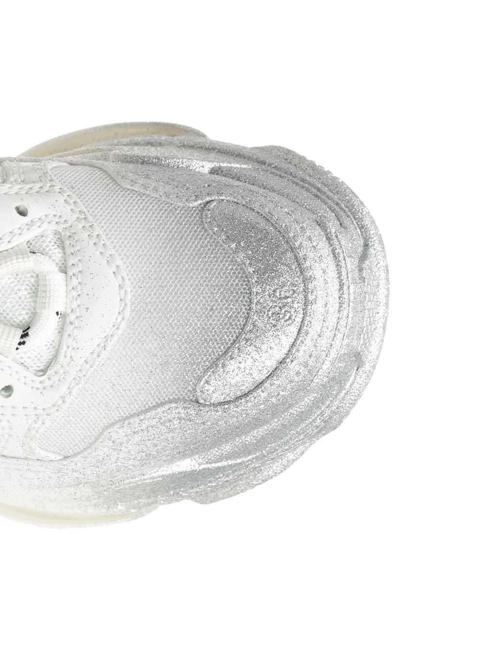 Balenciaga Triple S Glitter Spray Sneakers - Bianco | cf322ea553fa1b9175f0d31185608b75a20e5a3a
