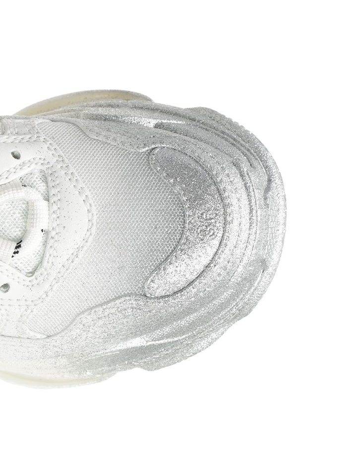 Balenciaga Triple S Glitter Spray Sneakers - Bianco | cf322ea553fa1b9175f0d31185608b75a20e5a3a