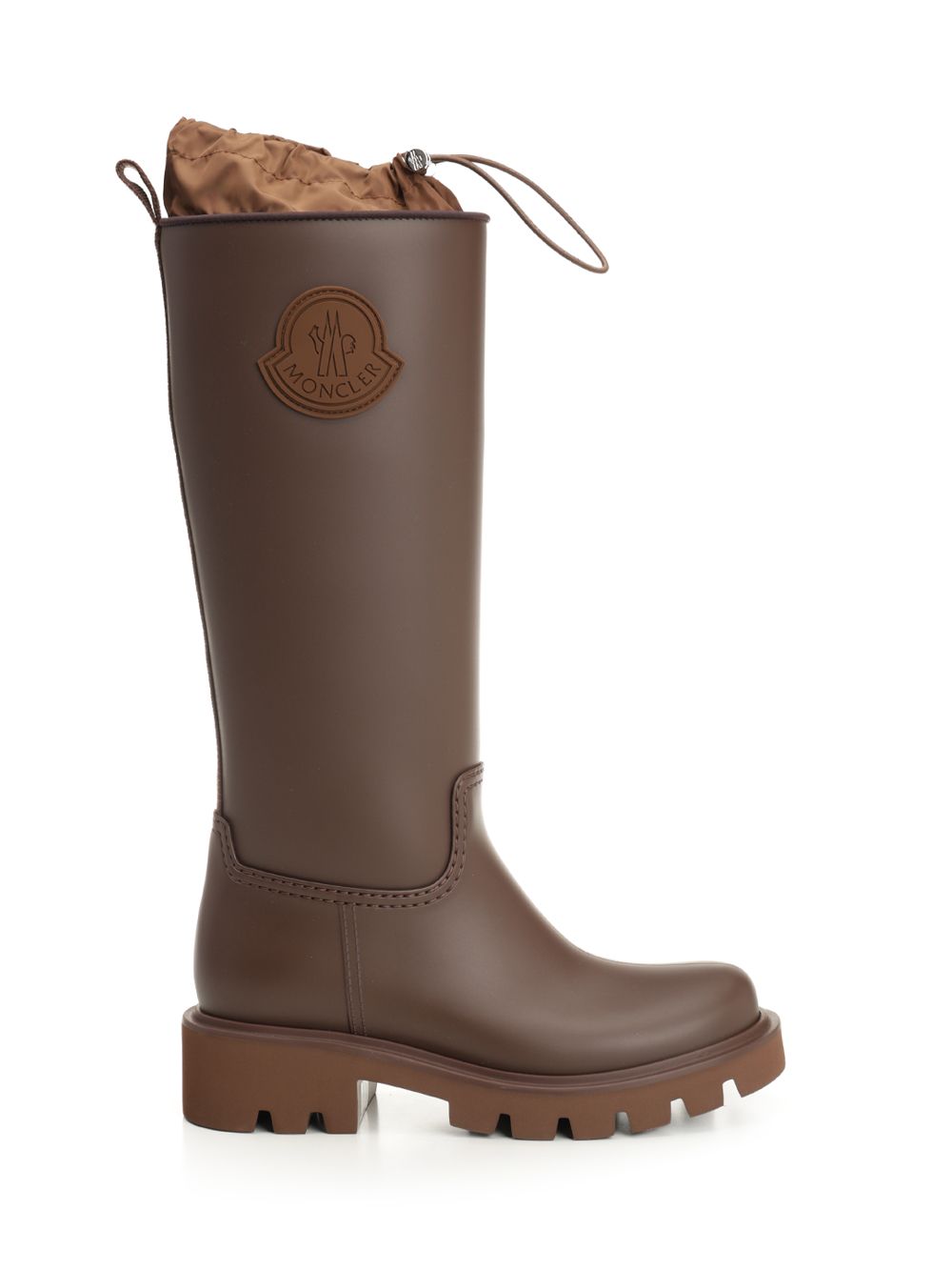 Moncler Kickstream High Rain Boots - Marrone | b59e8f488e0b42b2a7e6209f155b74243720b447