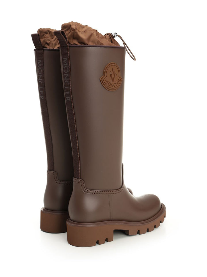 Moncler Kickstream High Rain Boots - Marrone | 048cc82775b700f179d4cc2ffe92c827a26d4ea2