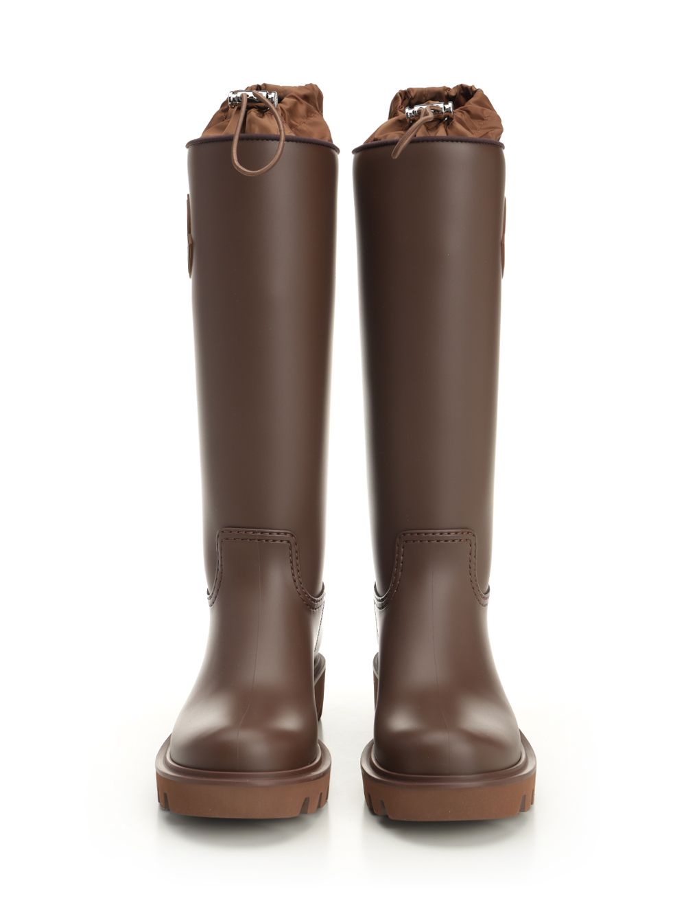 Moncler Kickstream High Rain Boots - Marrone | d88b8e778ed4f0bd1aa8e31a4665e93ef6ea1d87