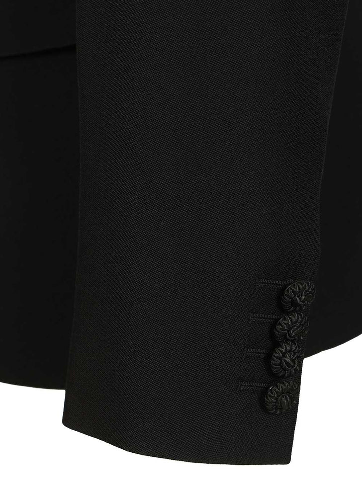 Valentino Garavani Virgin Wool Blazer With Belt Giacche - Nero | 1fdd867e77b82b9e65d890d51c4d26e48294e70d