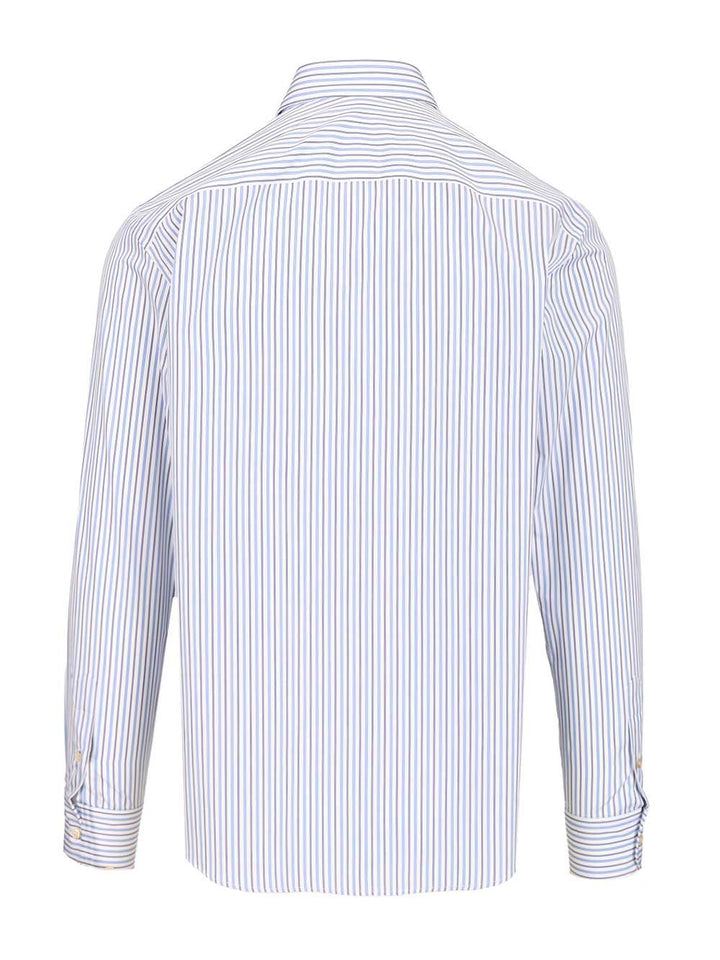 Valentino Garavani Striped Cotton Button-Down Shirt Shirts - Light blue | b2f8f248e59b847272b391b487ddf8027a77609c
