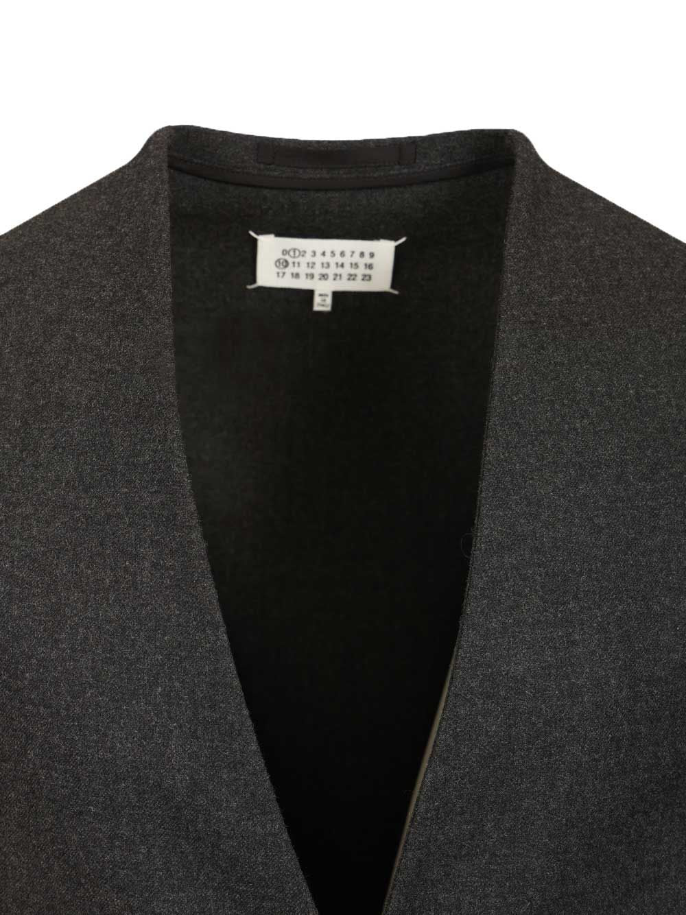 Maison Margiela Minimal Wool Jacket Giacche - Grey | 8c1836dd708556e2d156151c44640acec29518cc