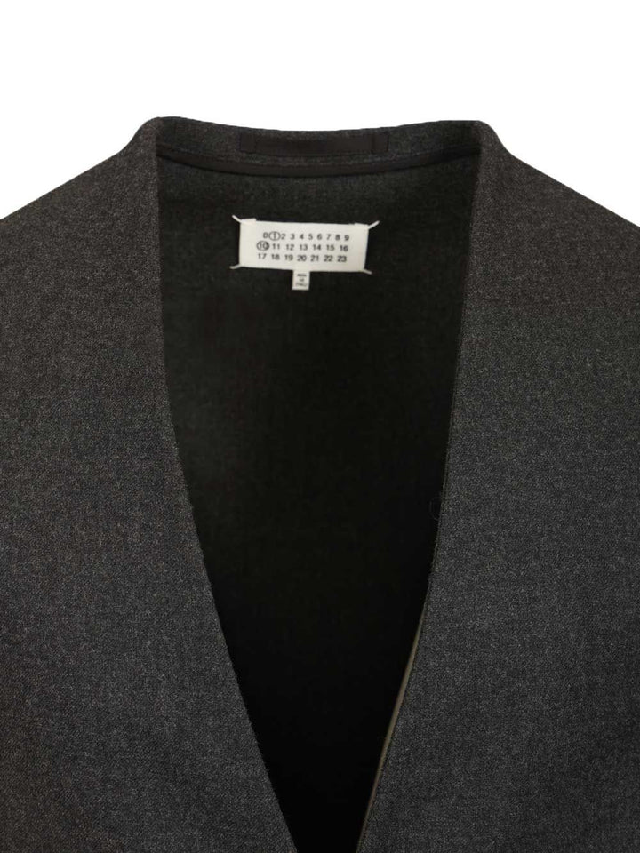 Maison Margiela Minimal Wool Jacket Giacche - Grey | 8c1836dd708556e2d156151c44640acec29518cc