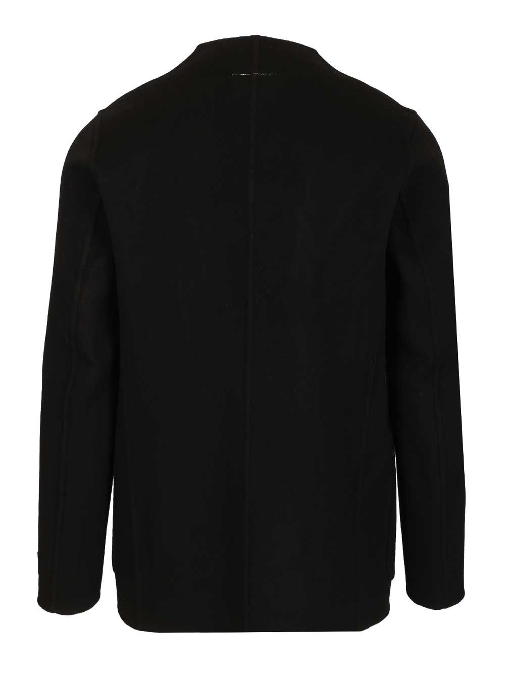 Mm6 Maison Margiela Single-Breasted Wool Jacket Giacche - Nero | 34e7c47053a2008f595b781bac2576ca4a582358