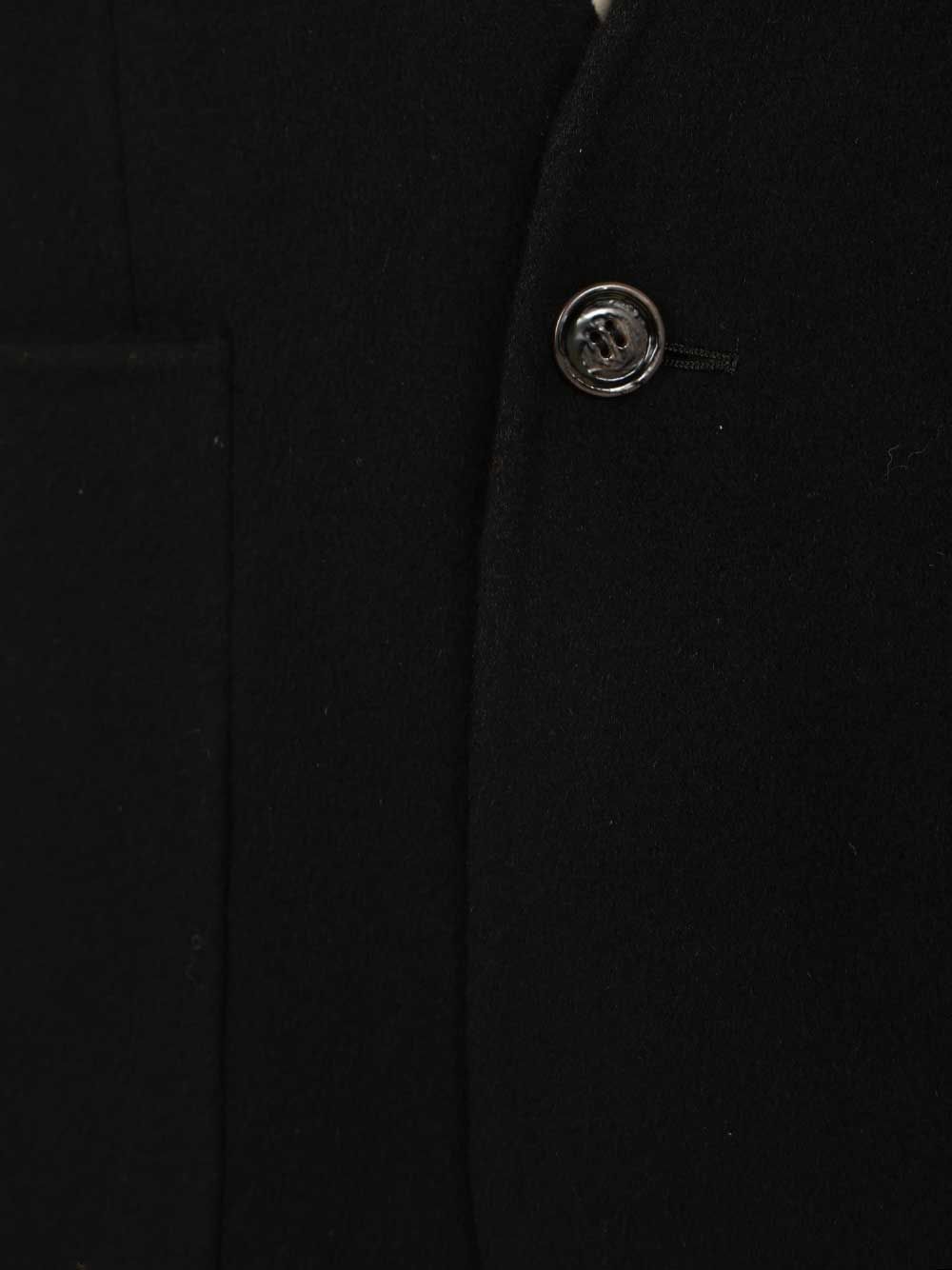 Mm6 Maison Margiela Single-Breasted Wool Jacket Giacche - Nero | 63fe2408833b8a426f708c78258377c5ef8e5533
