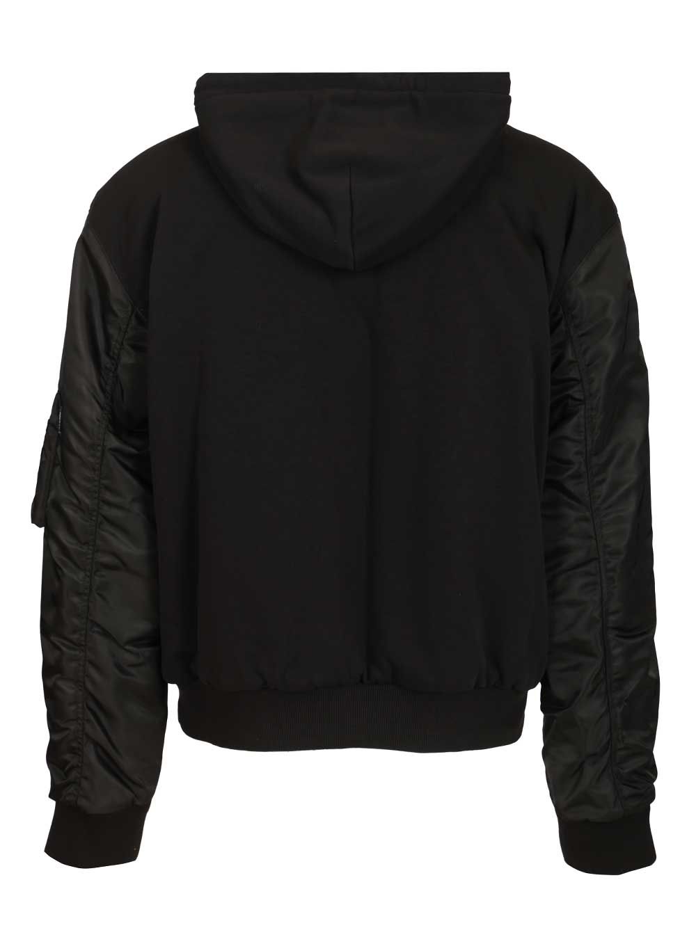 Mm6 Maison Margiela Hooded Jacket Giacche - Nero | 01d9375d654b2fba0ca2306ea928bb0b8f2b5f58