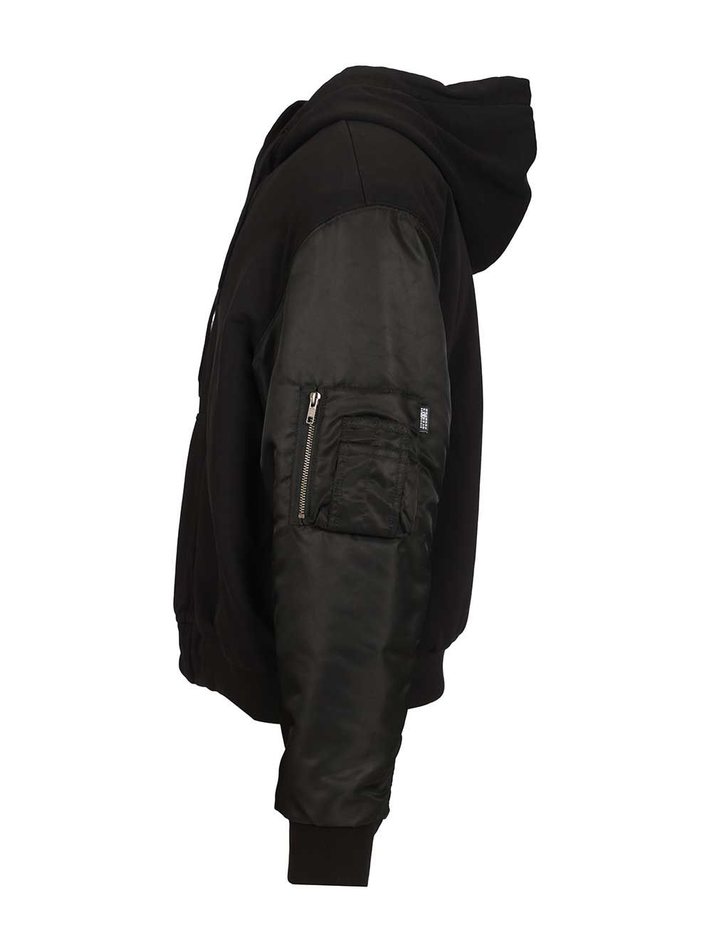 Mm6 Maison Margiela Hooded Jacket Giacche - Nero | bb15b3fb117a4aaebb09f8fb6fed116461cc998b