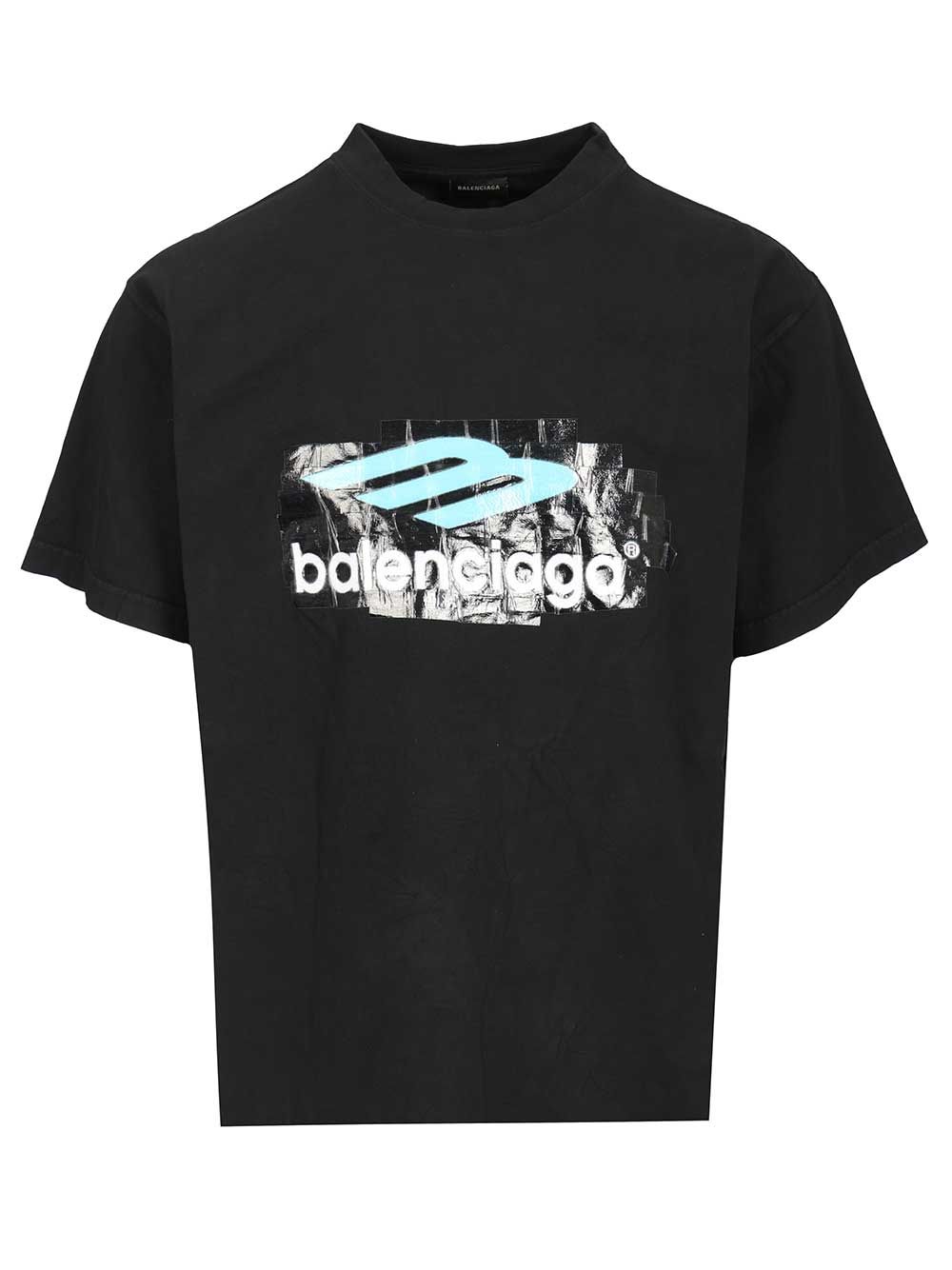 Balenciaga Oversized T-Shirt - Blu | e523983fcdcb02803a6912757e9903e4027a8b63