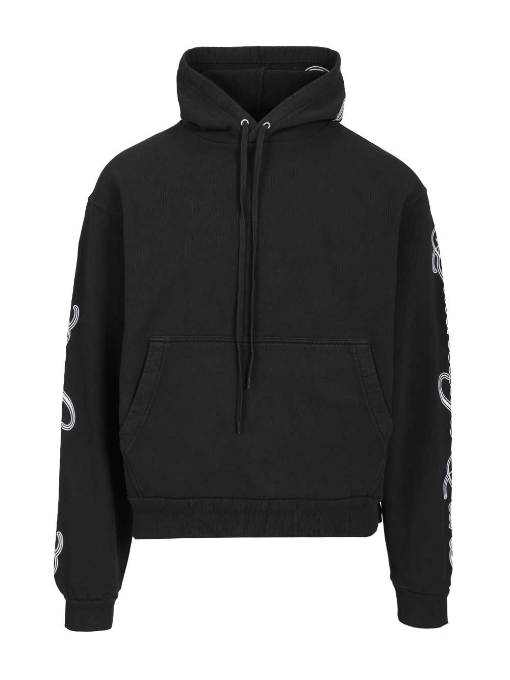 Balenciaga Cursive Oversized Hoodie Sweatshirts - Nero | 62ca83073122f7215f7fe4aacc475cd153fc9704