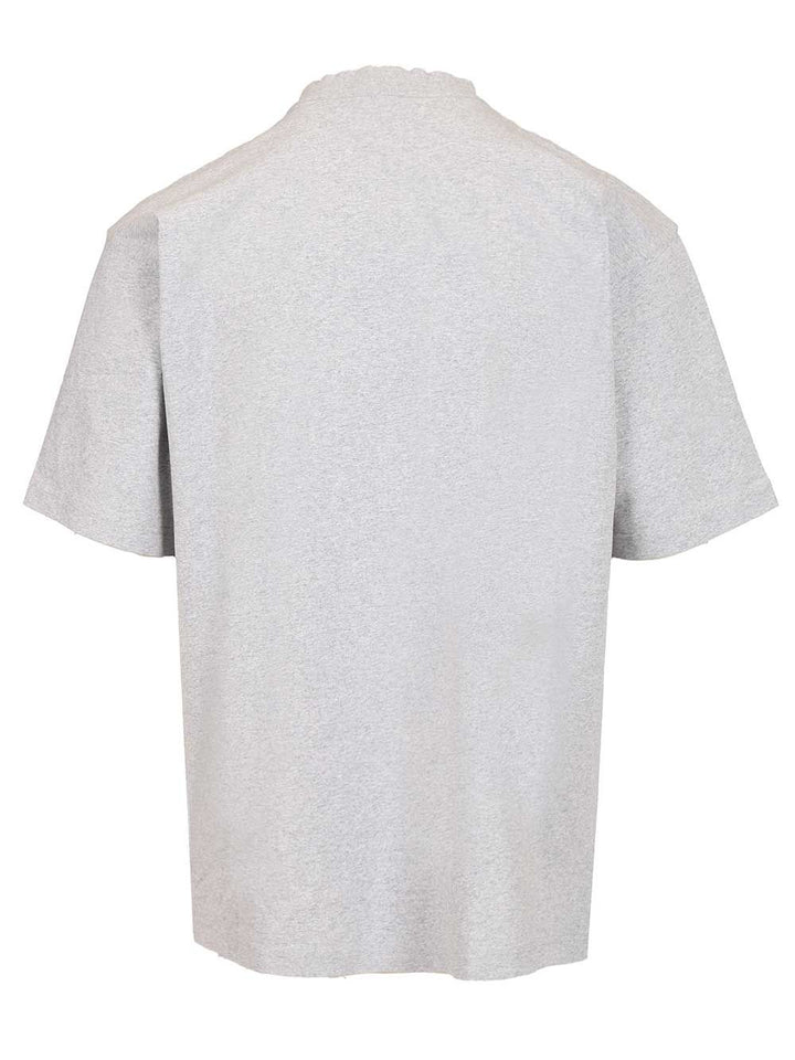 Balenciaga Cursive T-Shirt - Grey | e0519e4232db780c0d96536f99907bfaf2f25db5