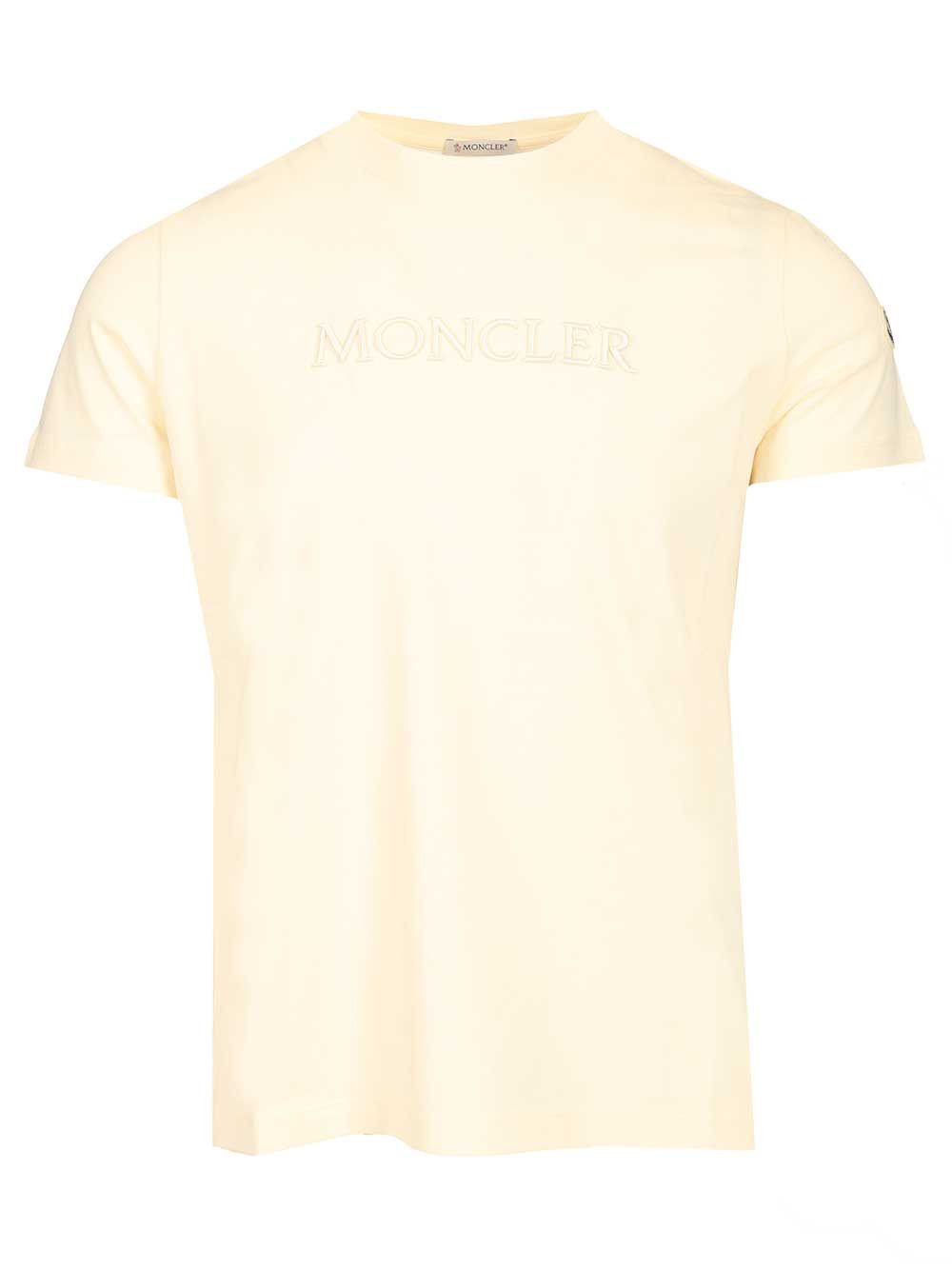 Moncler Cotton T-Shirt - Bianco | 91970e296e083e587c78ea00d62bb6ce6d07e434