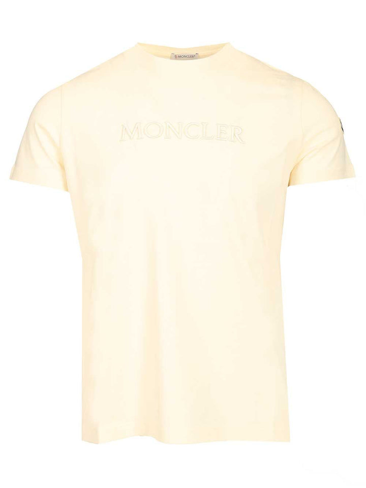 Moncler Cotton T-Shirt - Bianco | 91970e296e083e587c78ea00d62bb6ce6d07e434